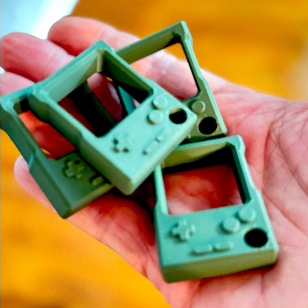 Olive Drab Solid PLA EDC Nintendo Gameboy Knuckle